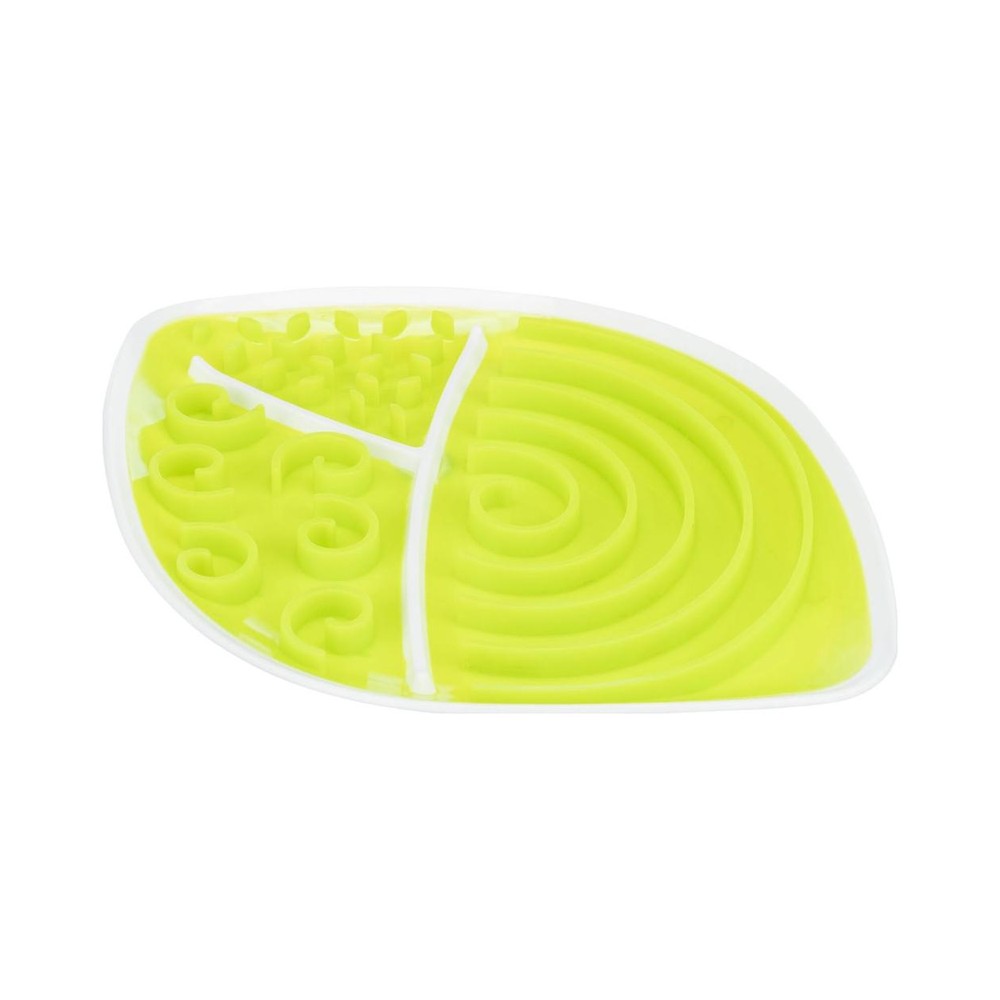 Lick'n'Snack plate leaf TPR/PP 28x21cm