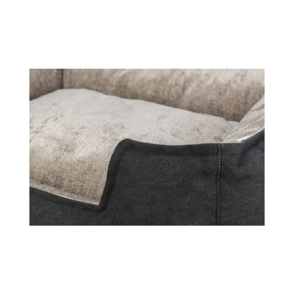 BE NOR.Föhr bed square 60x50cm black/san