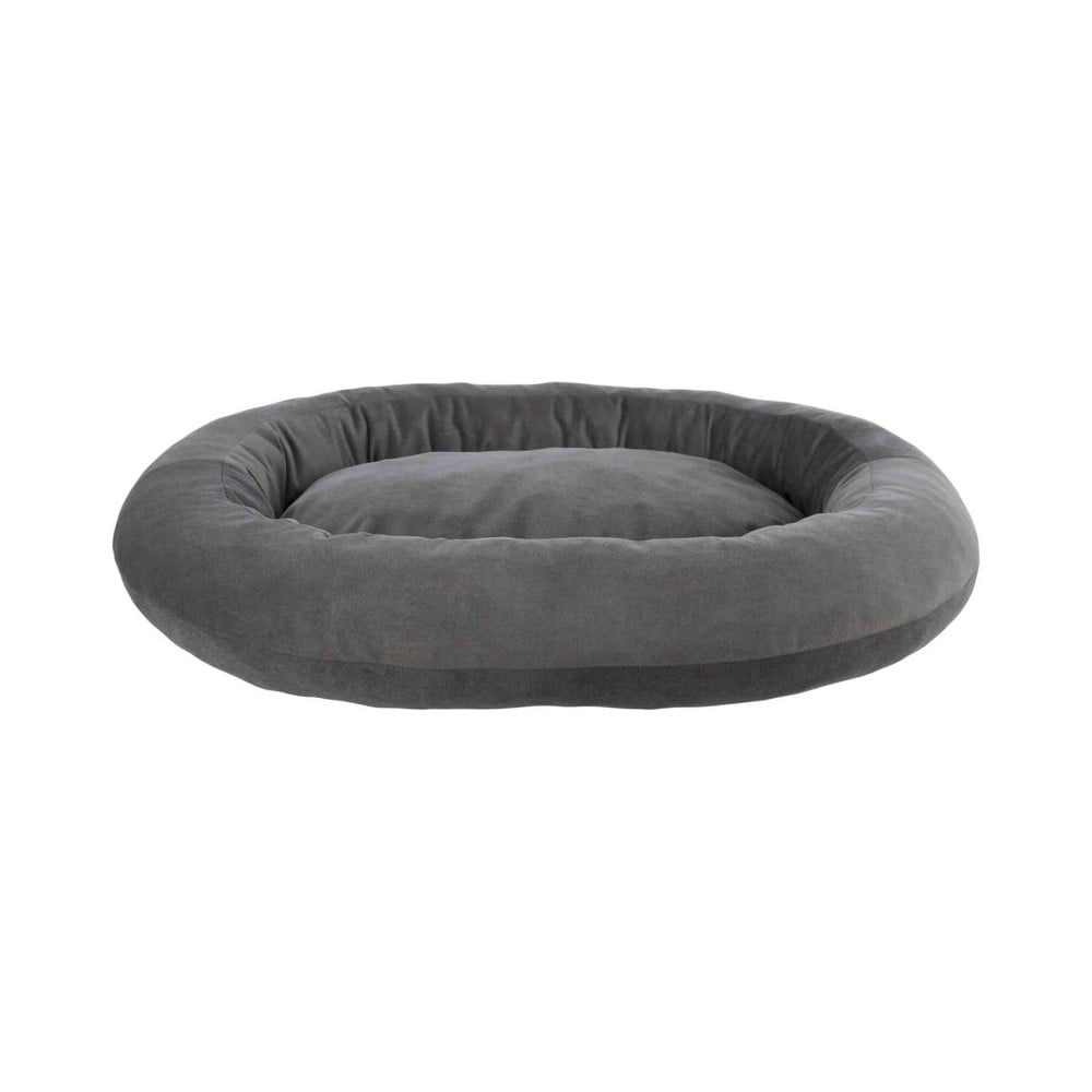 Talia bed oval 100 x 85cm dark grey 1