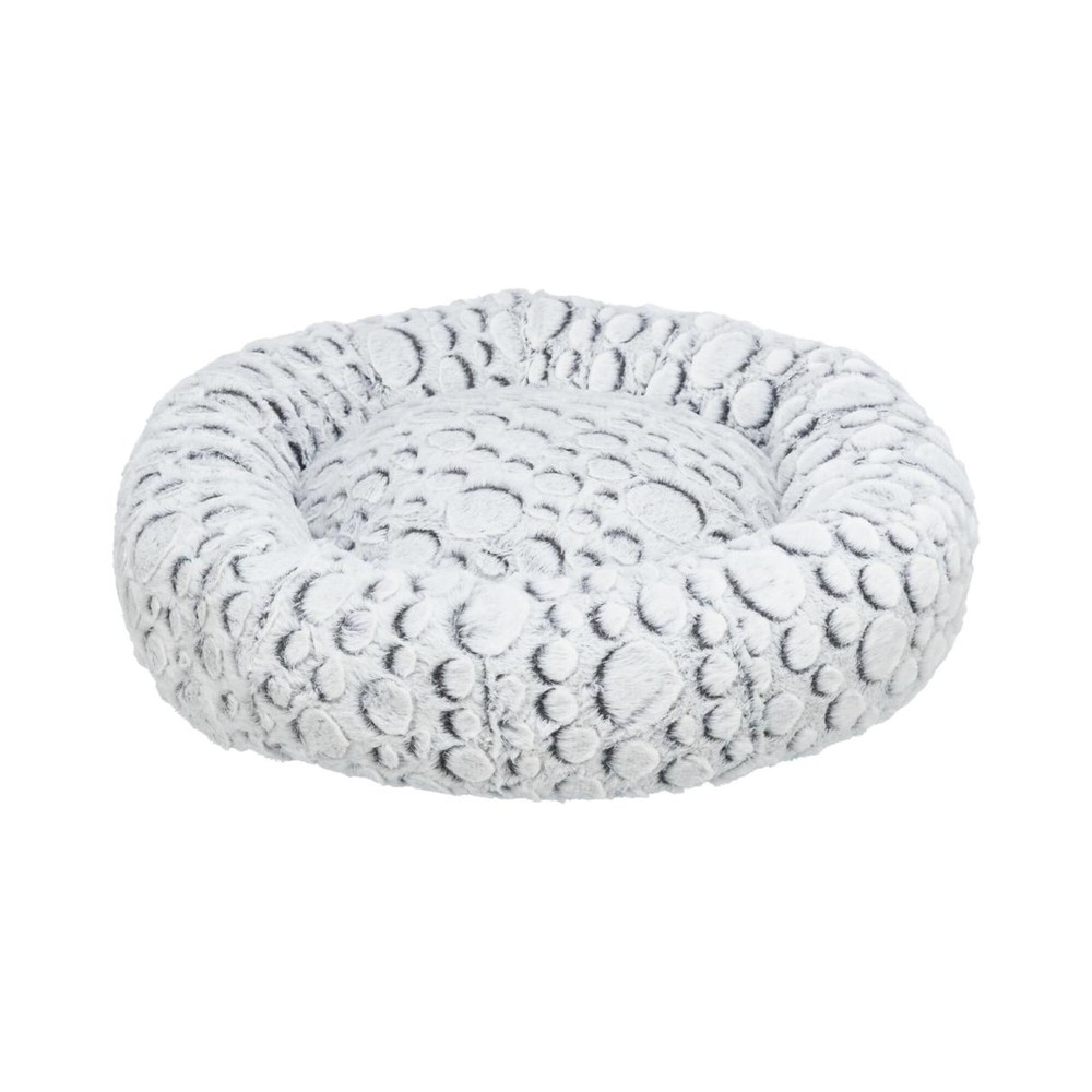 Mila bed round plush 60 cm hvítt-grátt