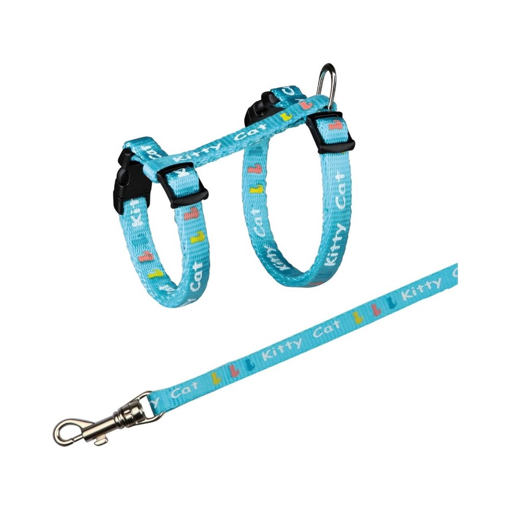 Kitten harness with leash, nylon, 21–33