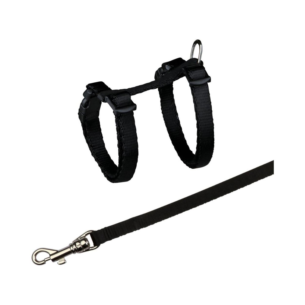 Kitten harn. w. leash nylon 19-31 cm-8 m