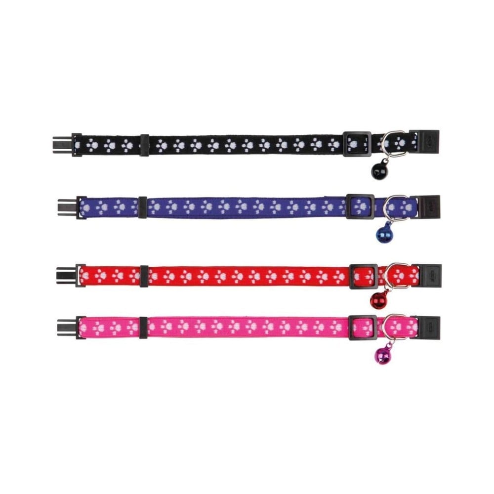 Cat collar elastic paw motif