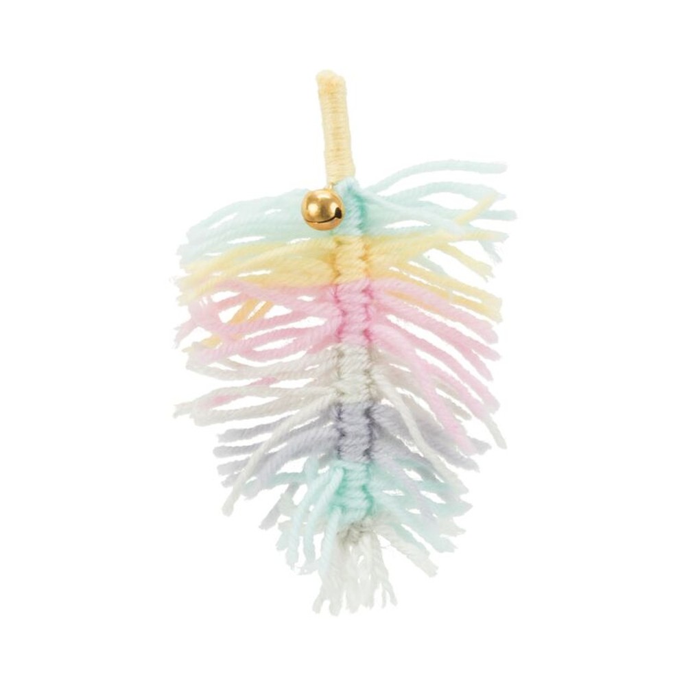 Feather with bell polyester 14cm