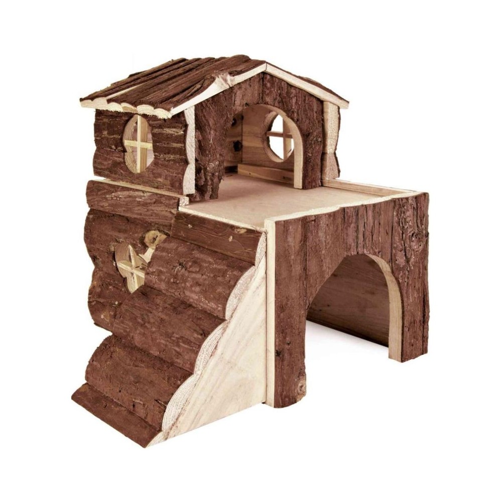 Bjork house guinea bark wood 31x28x29cm