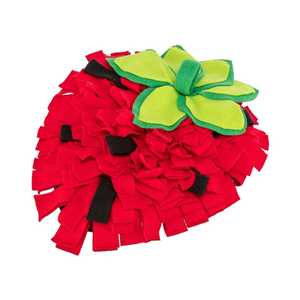 Strawberry sniffing carpet 33×40 cm red