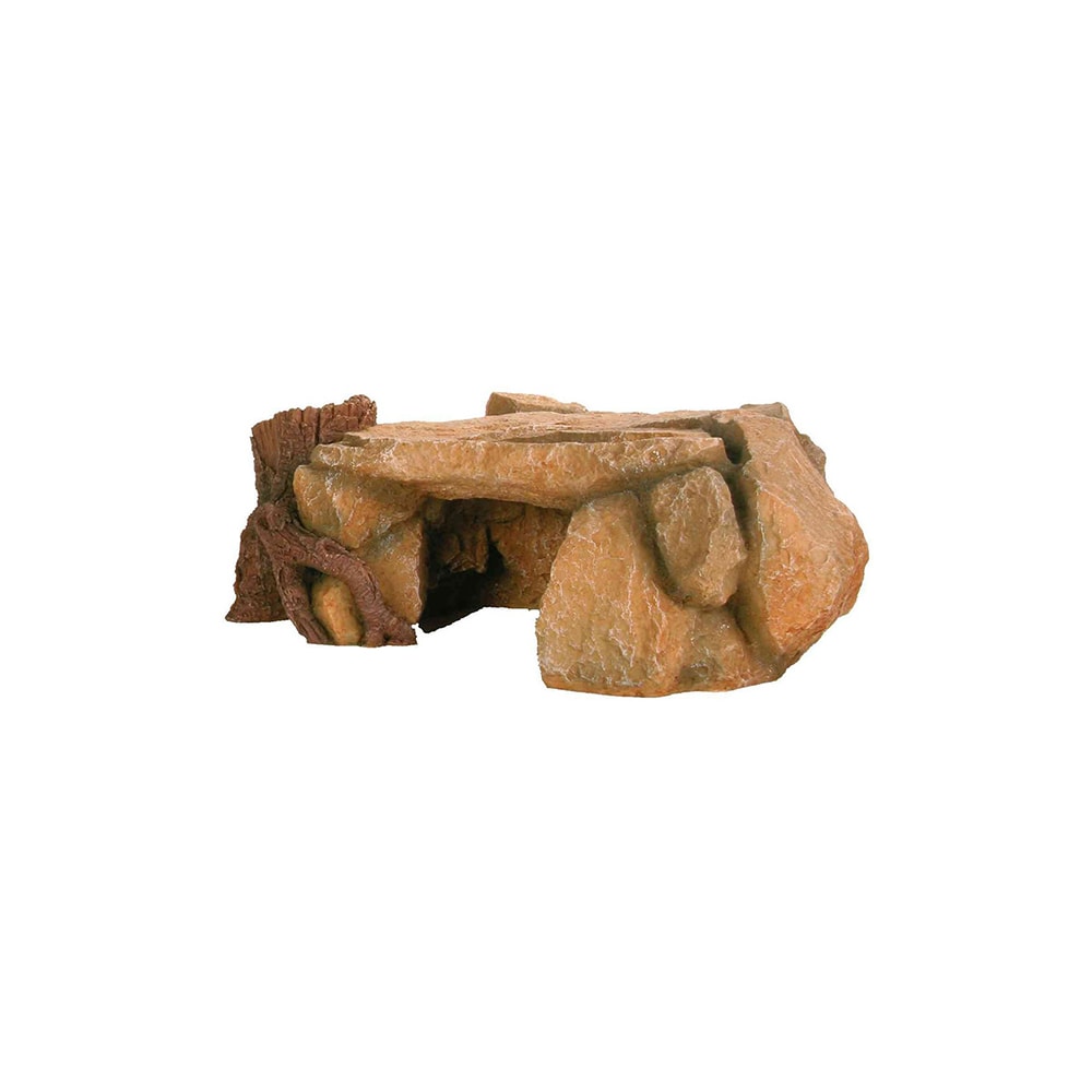 Rock Plateau With Tree Stump, 25 Cm