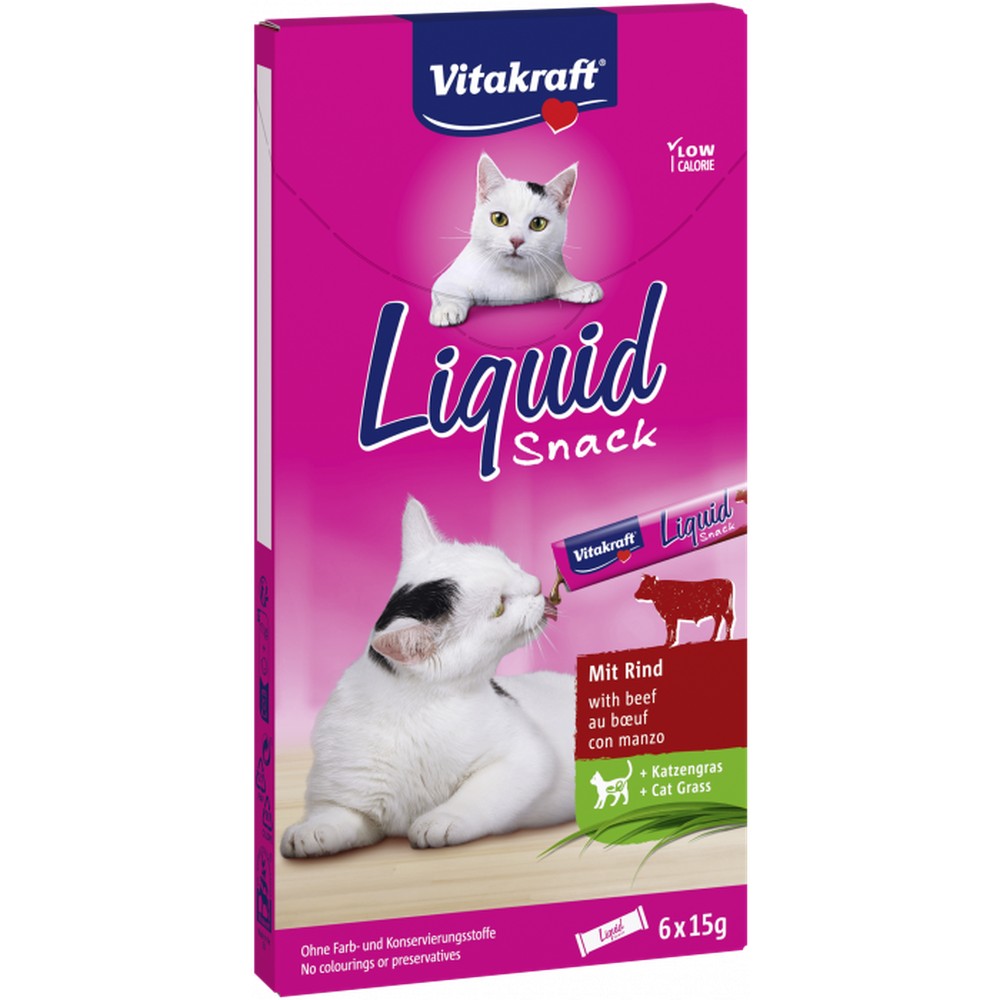 Cat Liquid-Snack Nautakjöt & Inúlín
