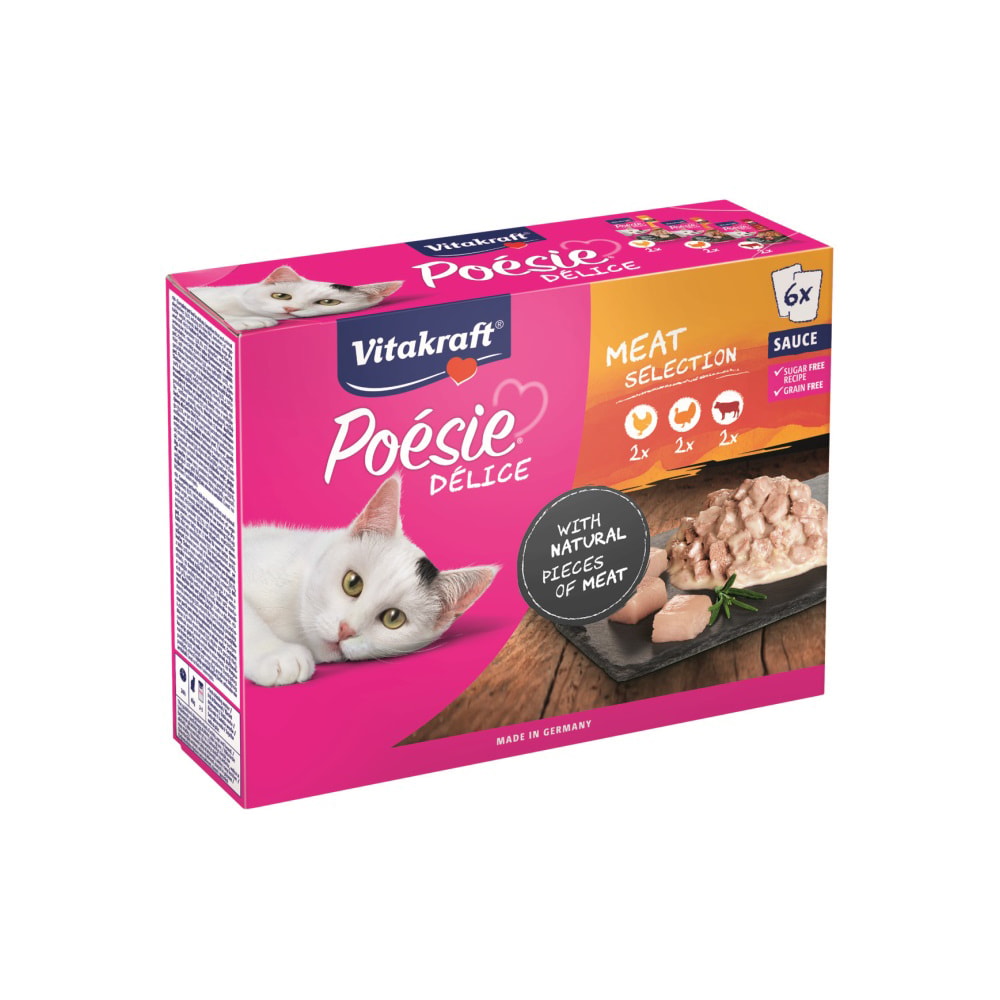 Poesie Delisauce Kjúklingur, Naut, Kalkúnn 6x85g