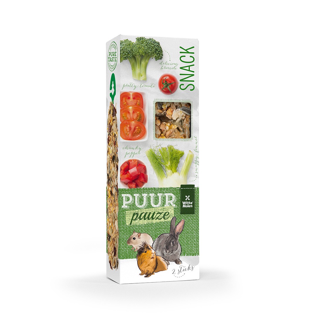 Puur Pauze Sticks Broccoli & Tomato 110Gr