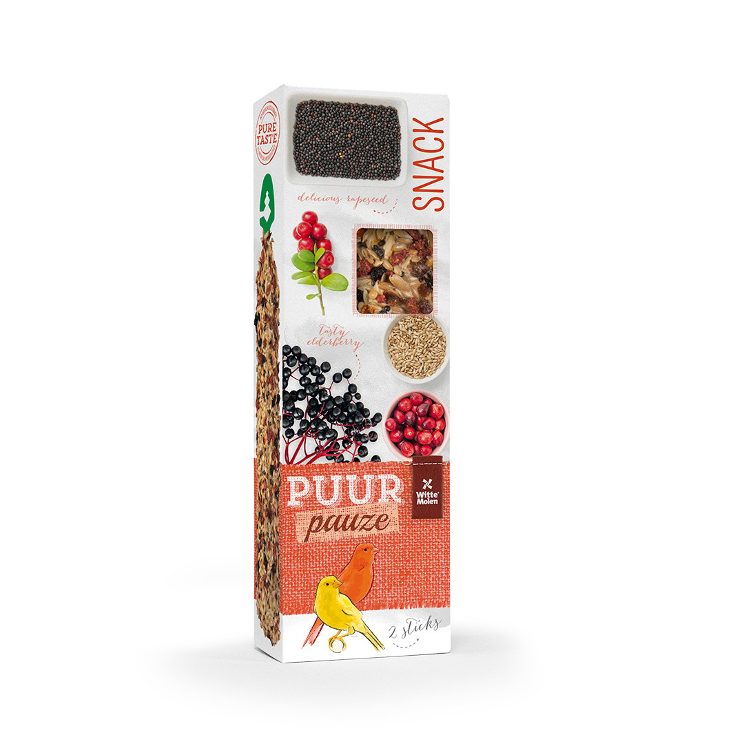 Puur Pauze Sticks Canary Elder- & Cranberry 60Gr