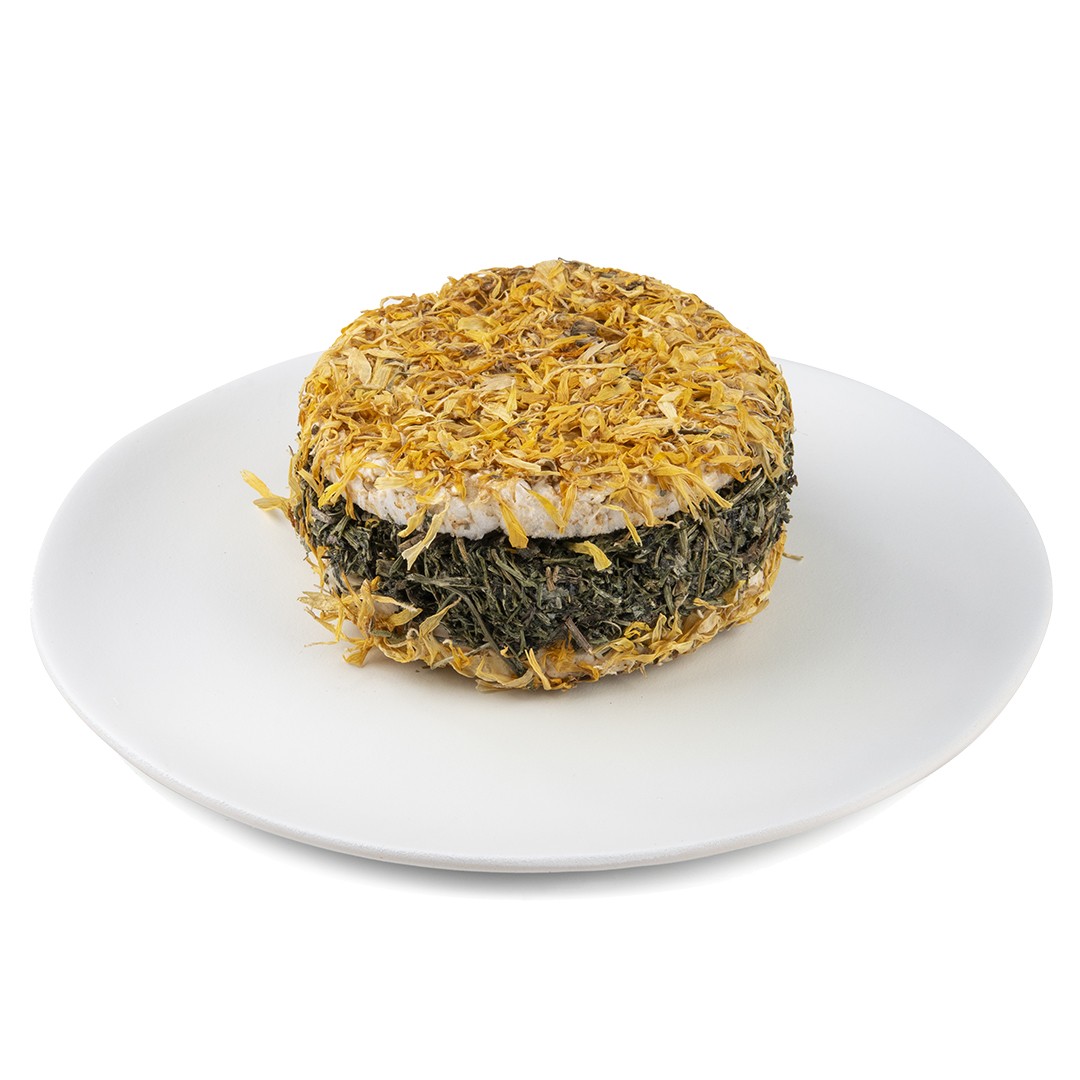 PUUR PAUZE RICE DISK HERBS & FLOWERS yellow