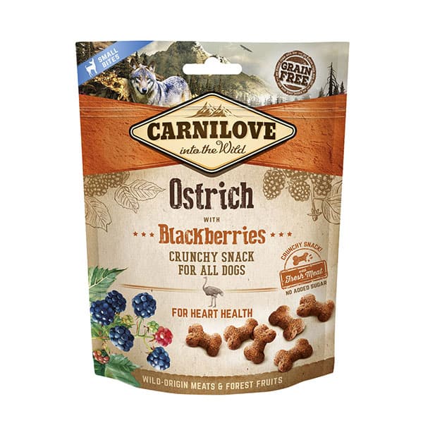 Carnilove Dog Crunchy Snack Ostrich with Blackberries 200 g
