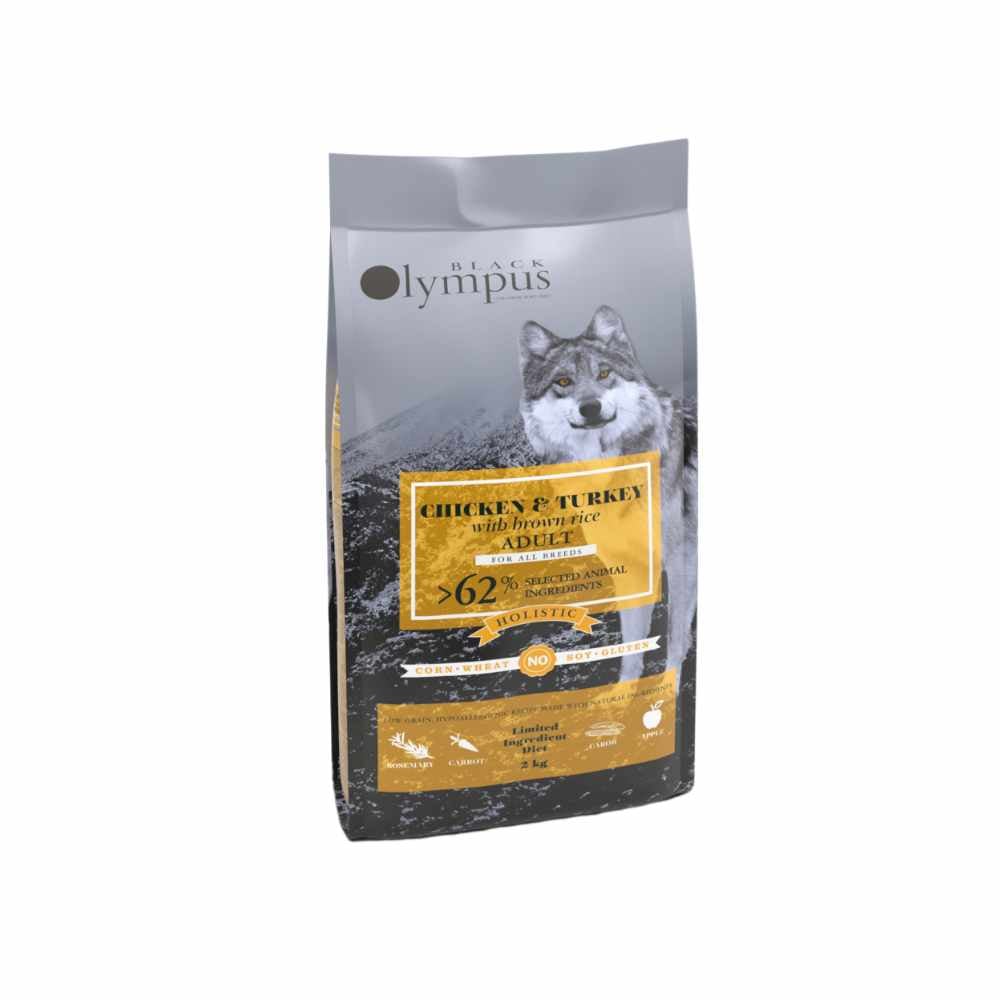 Black Olympus Low Grain Adult Medium Kjúklingur & Brún Hrísgrjón 2kg