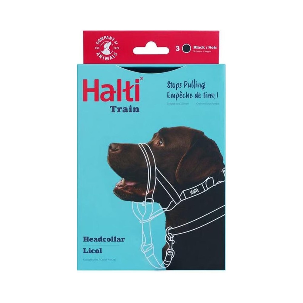 Halti Headcollar Black str. 3: 40-54cm