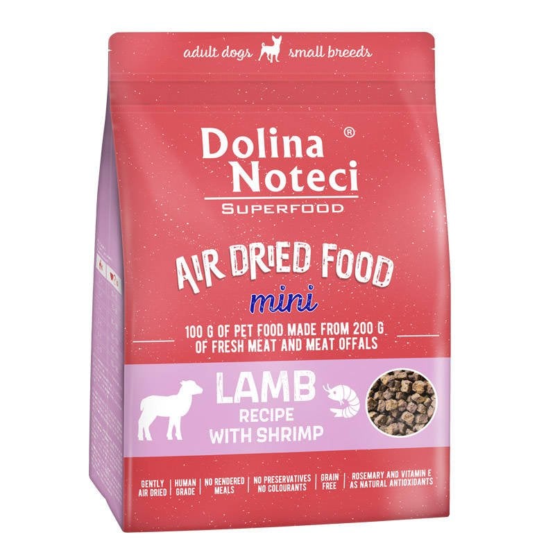 Dolina Noteci Smáhundafóður Superfood – Lamb&Rækjur 1Kg