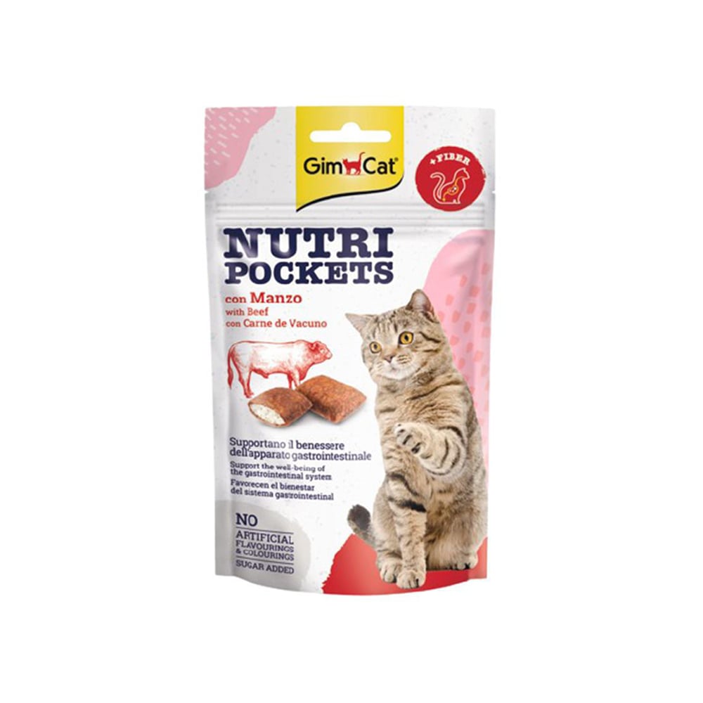 GimCat – Nutri Pockets Beef + Malt 60G
