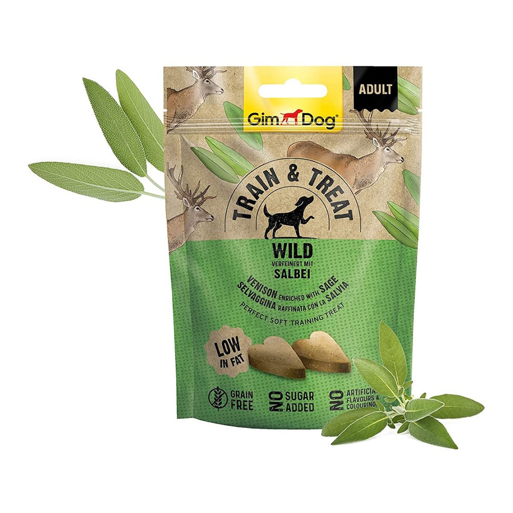 Gimdog Train & Treat Venison & Sage 125G