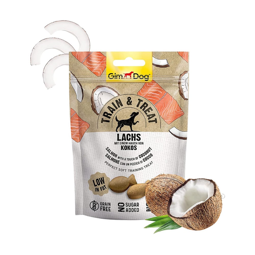 Gimdog Train & Treat Salmon & Coconut 125G