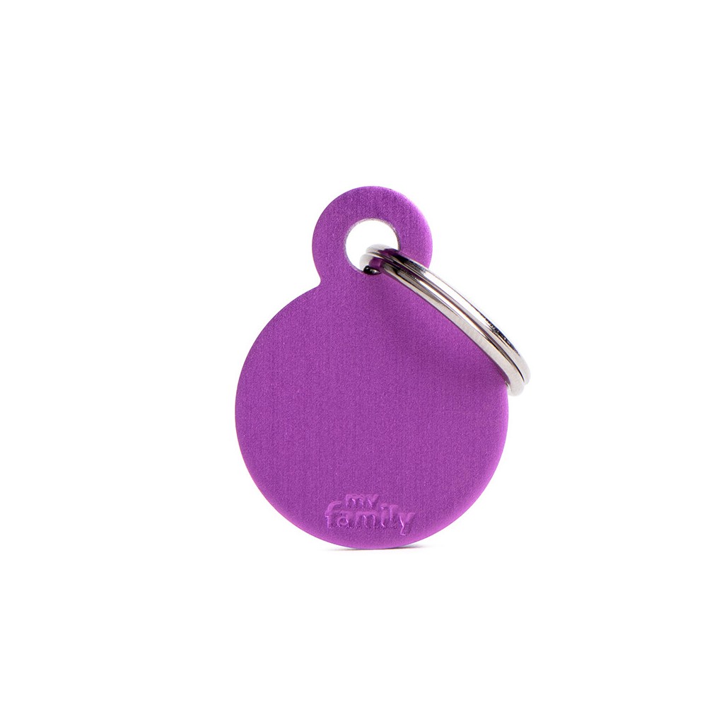 Small Round Aluminum Purple