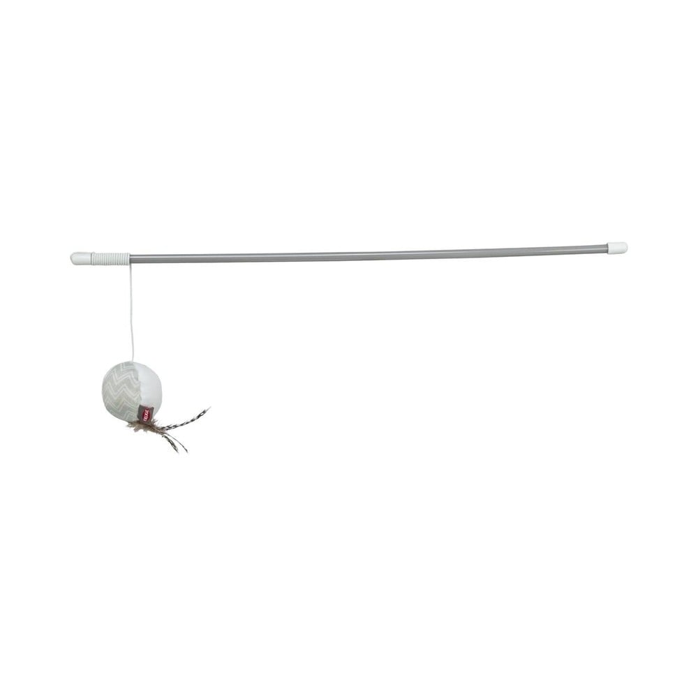 Veiðistöng m. bolta og fjöður 46 cm grá