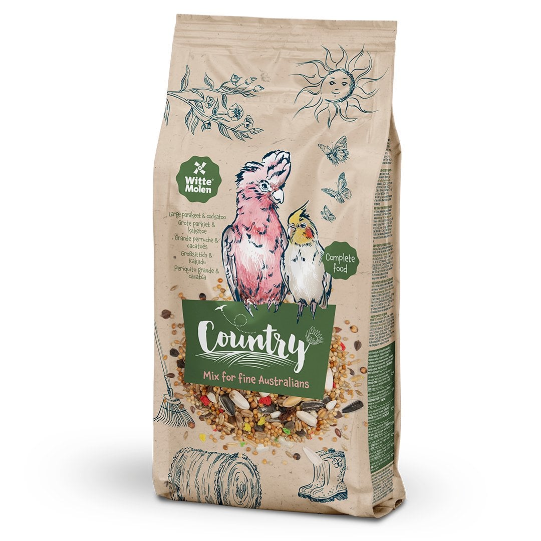 Witte Molen Country fuglafóður fyrir stóra páfagauka – 0,55 kg