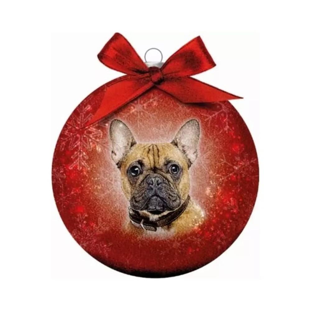 Bauble Xmas Frosted Cl French B