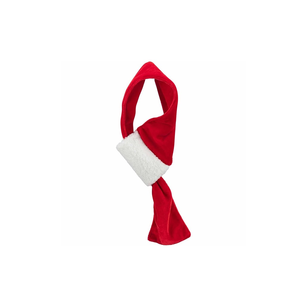 Xmas scarf velvet look/plush 50 cm