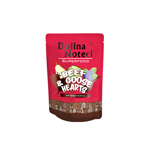 Dolina Noteci Dog Superfood – Nautakjöt & Gæsahjörtu 300 g