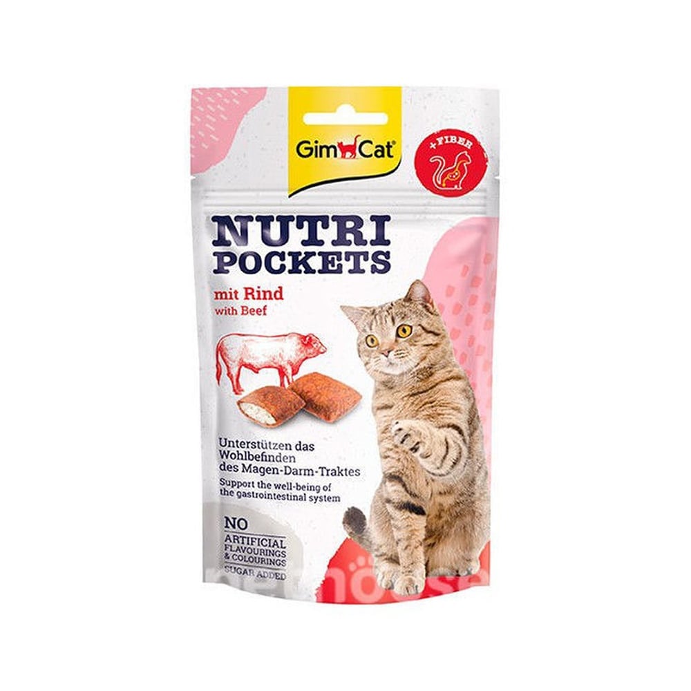 GimCat – Nutri Pockets With Beef 60G