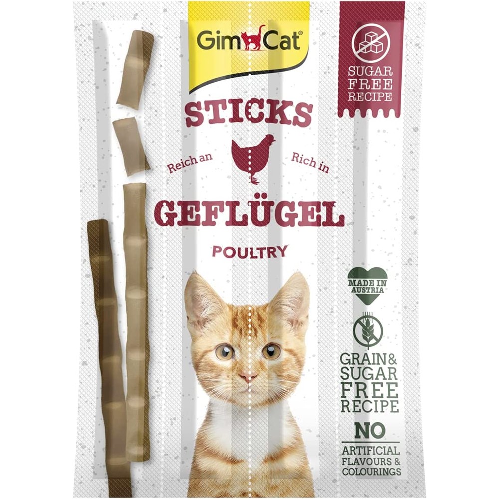 GimCat – De Sticks Poultry 4 Pcs