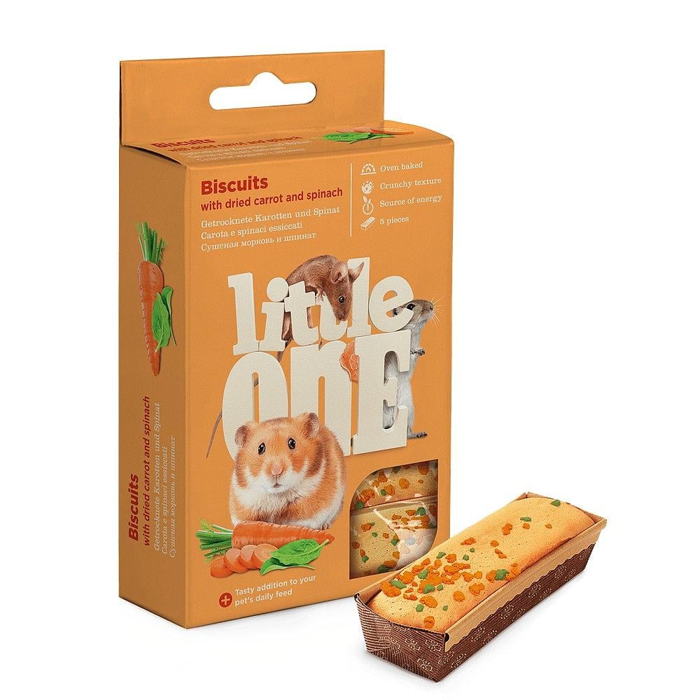 Little One Biscuits With Carrot And Spinach, 5X7 G