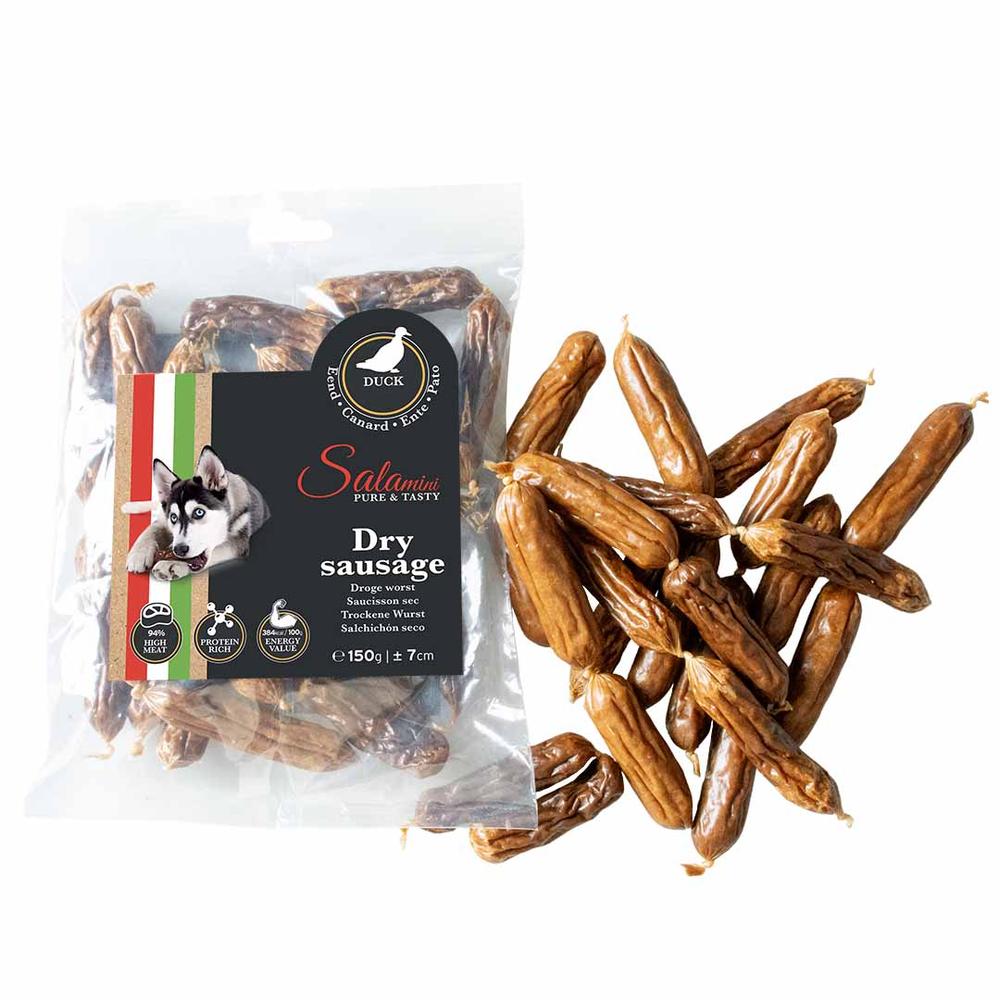 Þurrkaðar pylsur með önd 150g