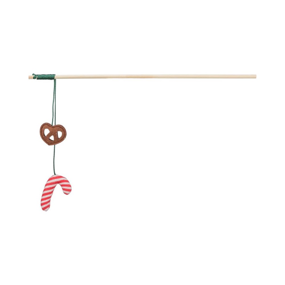 Trixie jólaleikstöng með sykurstaf, viði – 48 cm