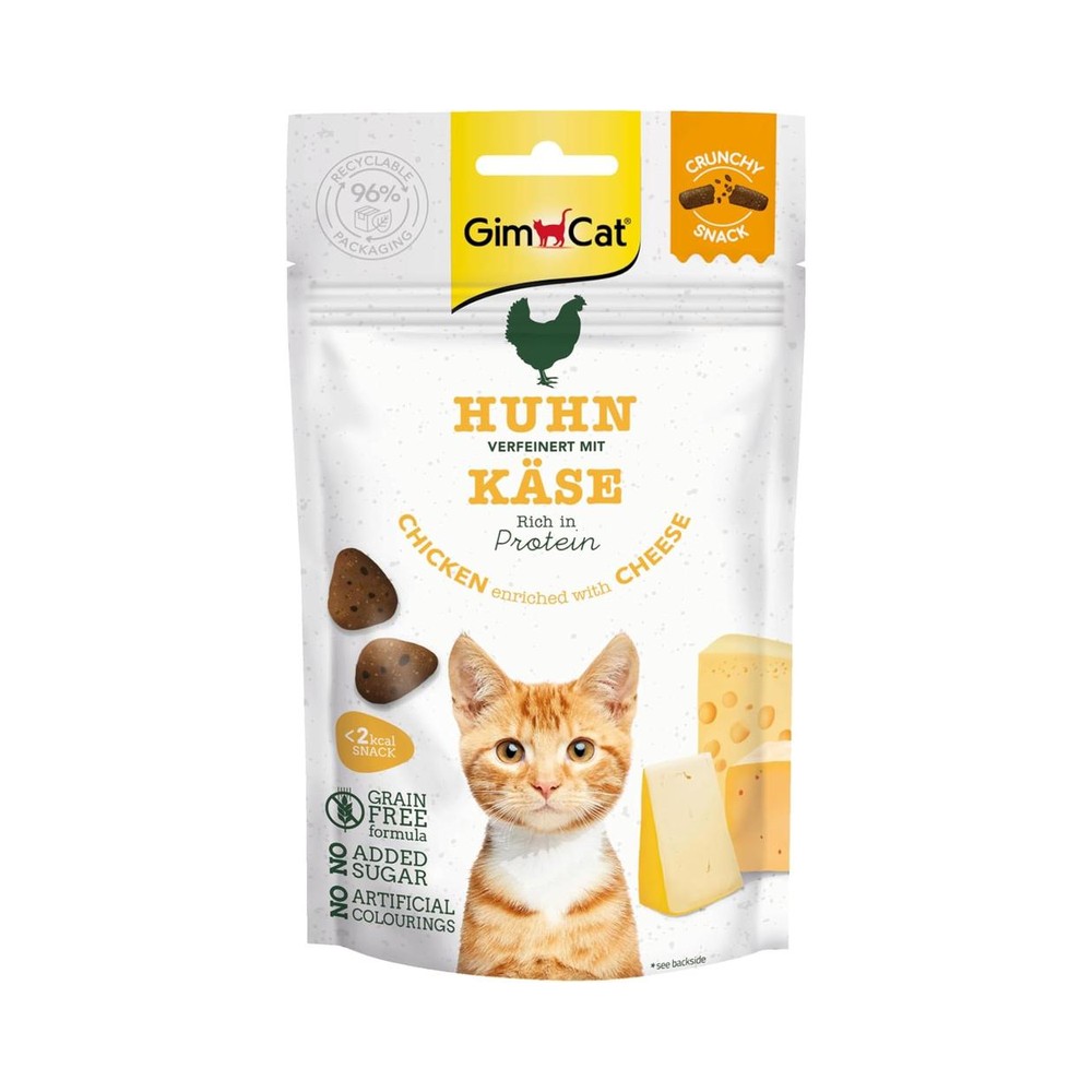 GimCat – Crunchy Snacks Chicken & Cheese 50G