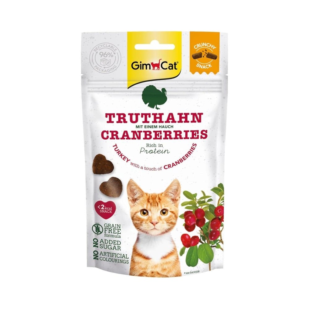 GimCat – Crunchy Snack Turkey & Cranberry 50G
