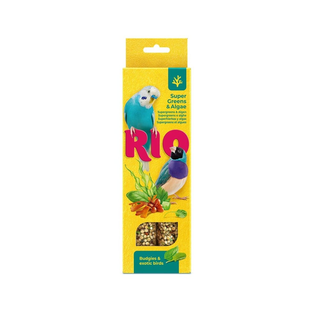 RIO Sticks for budgies and exotic birds Supergreens and algae 2x40g