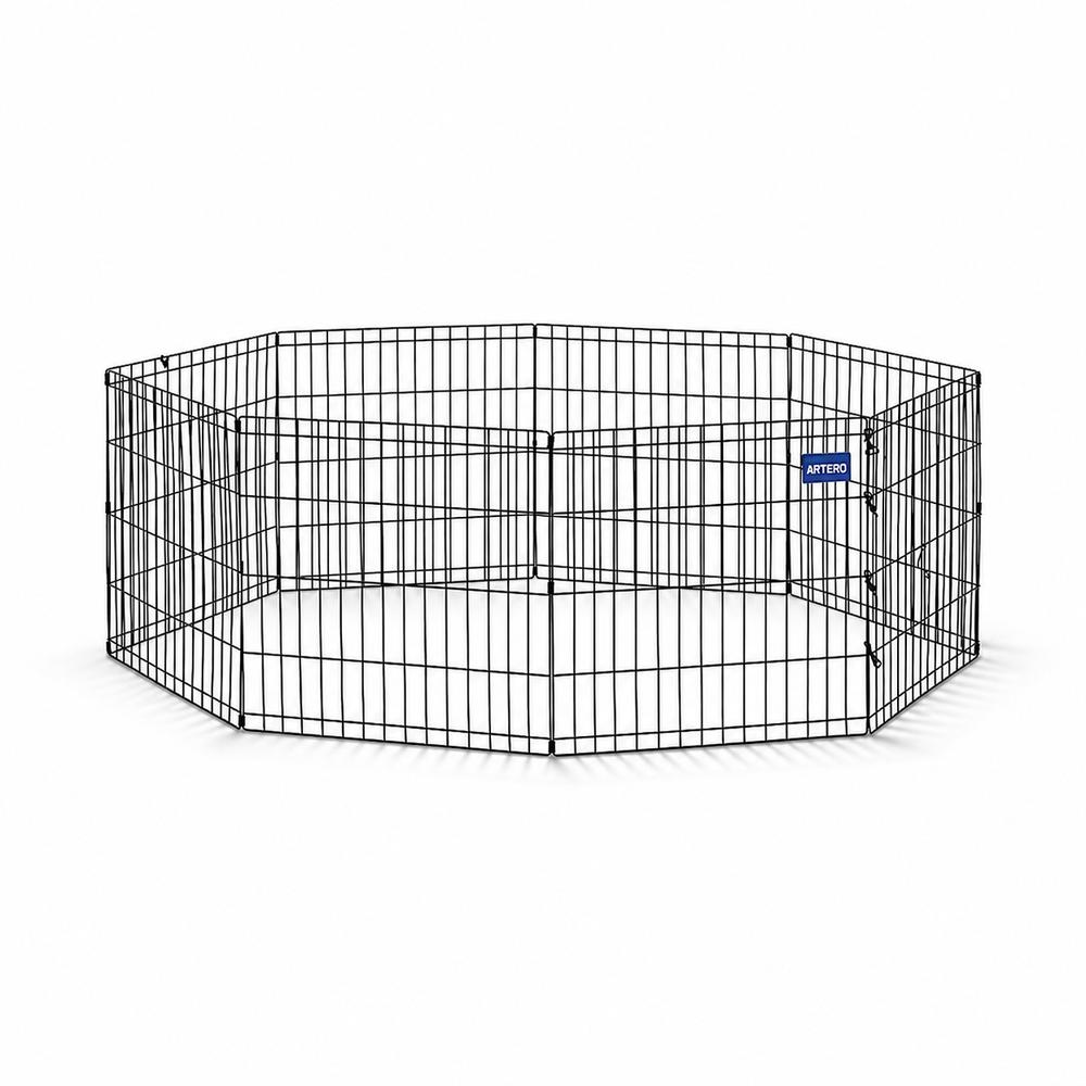 Artero svart málmbúr – 8 spjöld 63×6