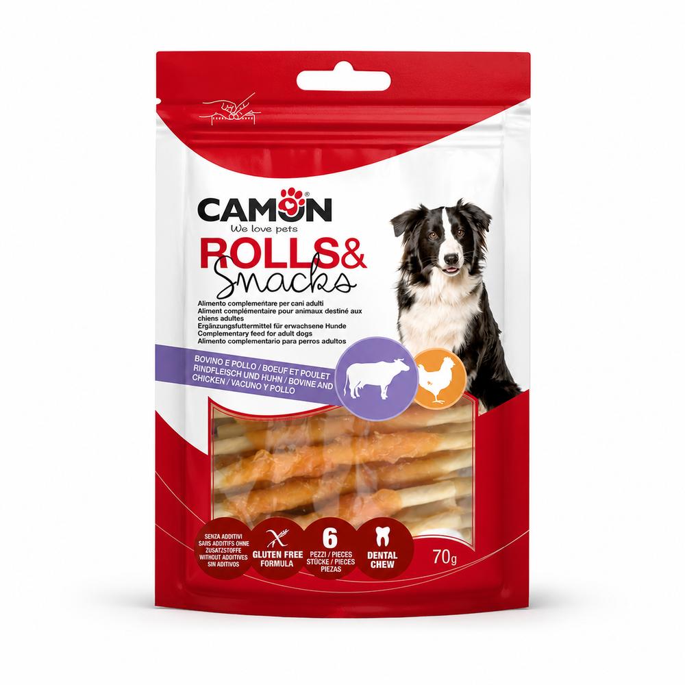 Camon nautahúðrúllur með kjúklingi – 28 cm, 250 g, 3 stk