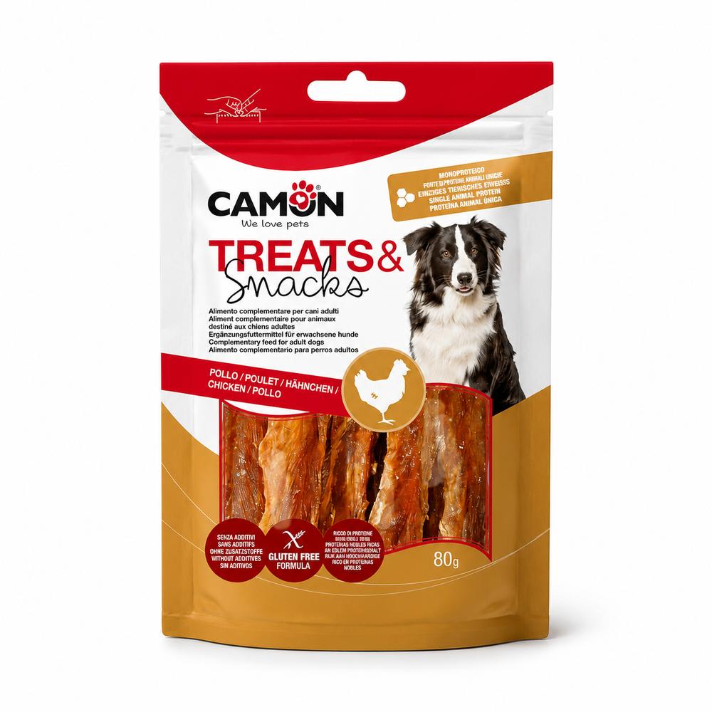 Camon þurrkaðar kjúklingaræmur – 80 g