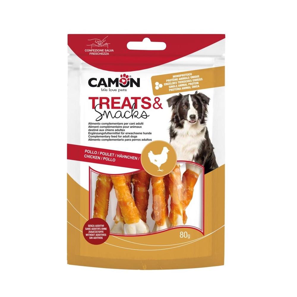 Rolled mini bones with chicken – 80g
