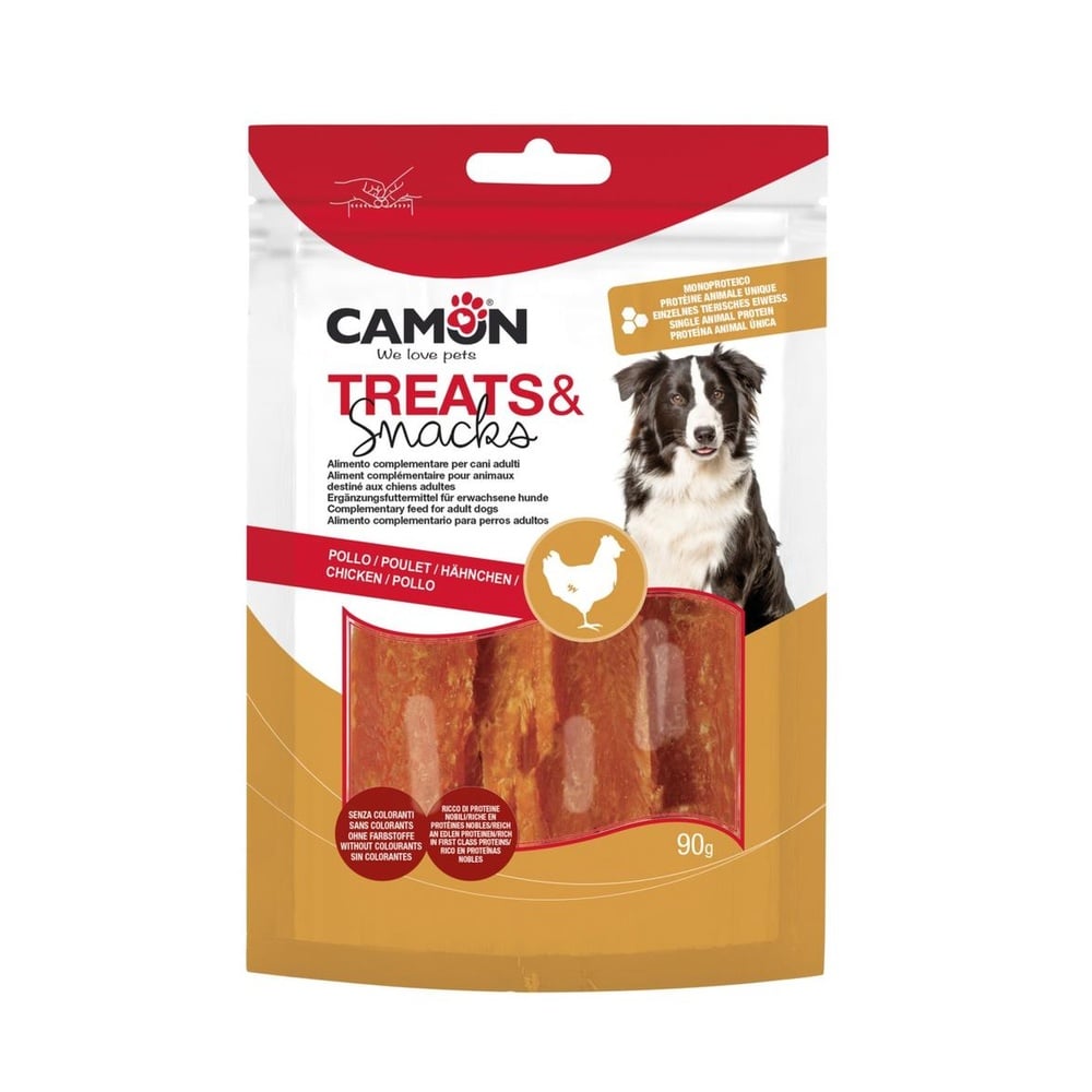 Crunchy chicken jerky – 12cm – 90g