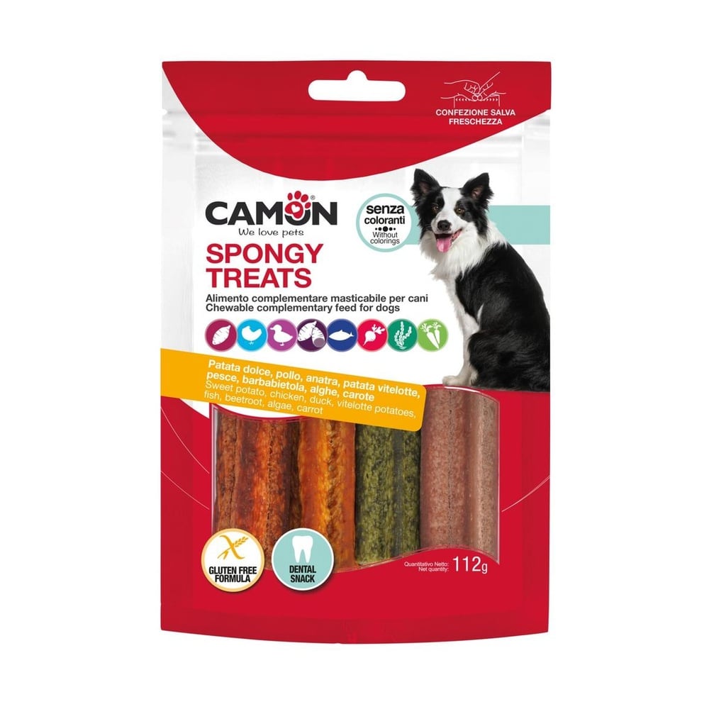 Spongy treat sticks – sweet potato, chicken & duck, mixed flavours – 112g