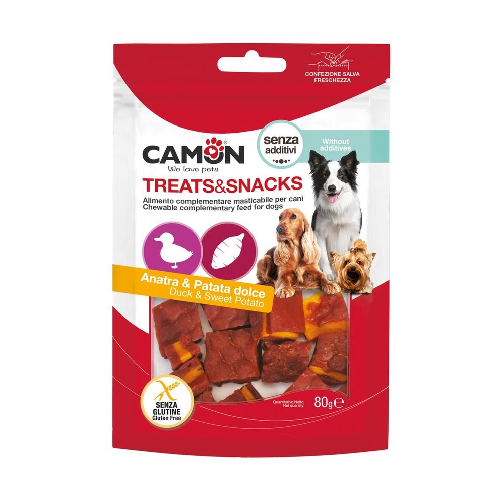 Duck & sweet potato cubes – 80g