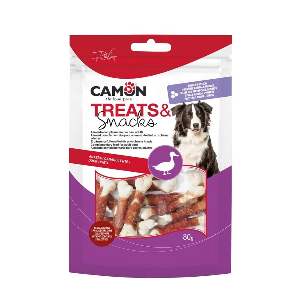 Rolled mini bones with duck – 80g