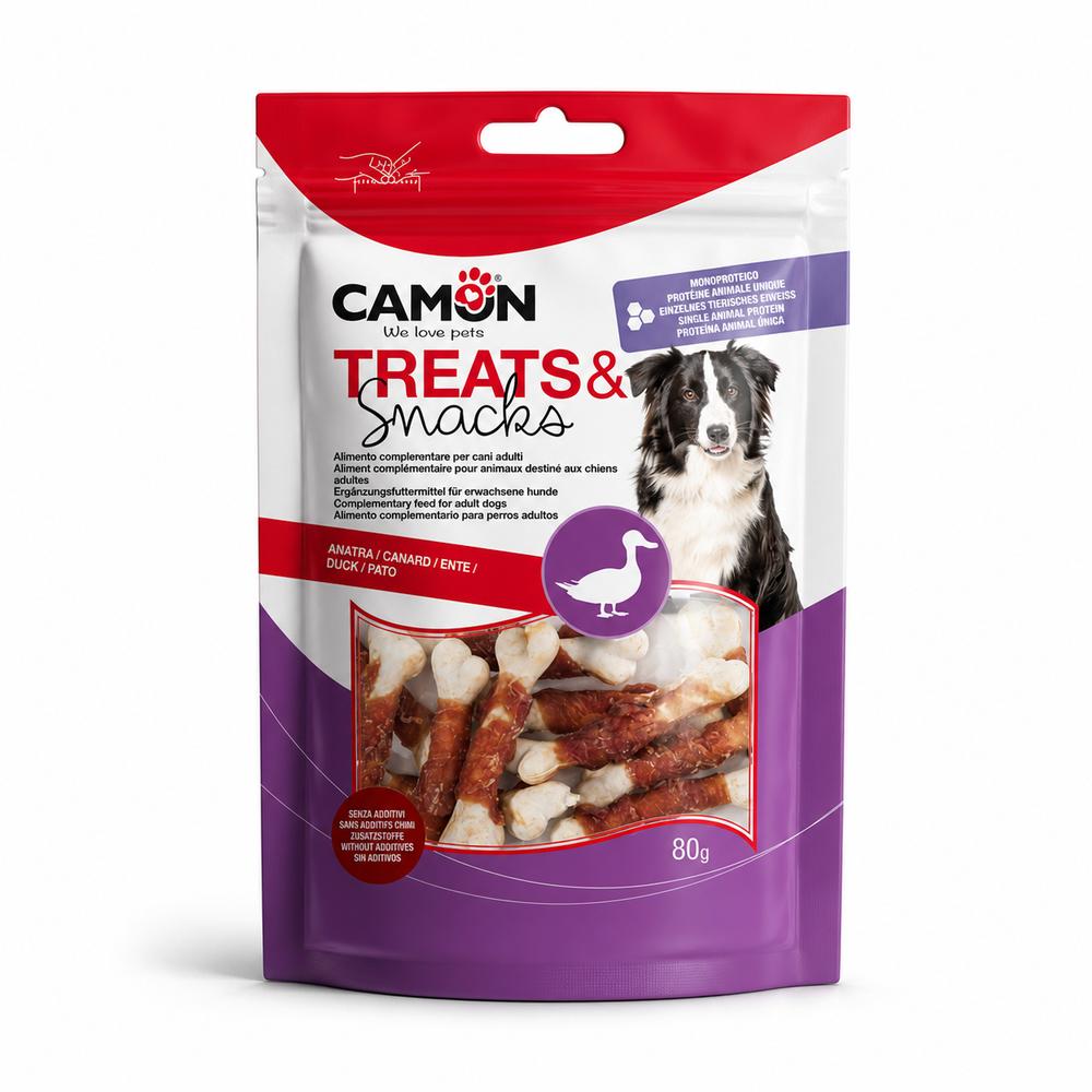 Camon rúlluð smábein með önd – 80 g