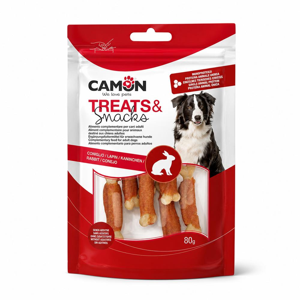 Camon hundanammi vafin smábein – með kanínu, 80 g