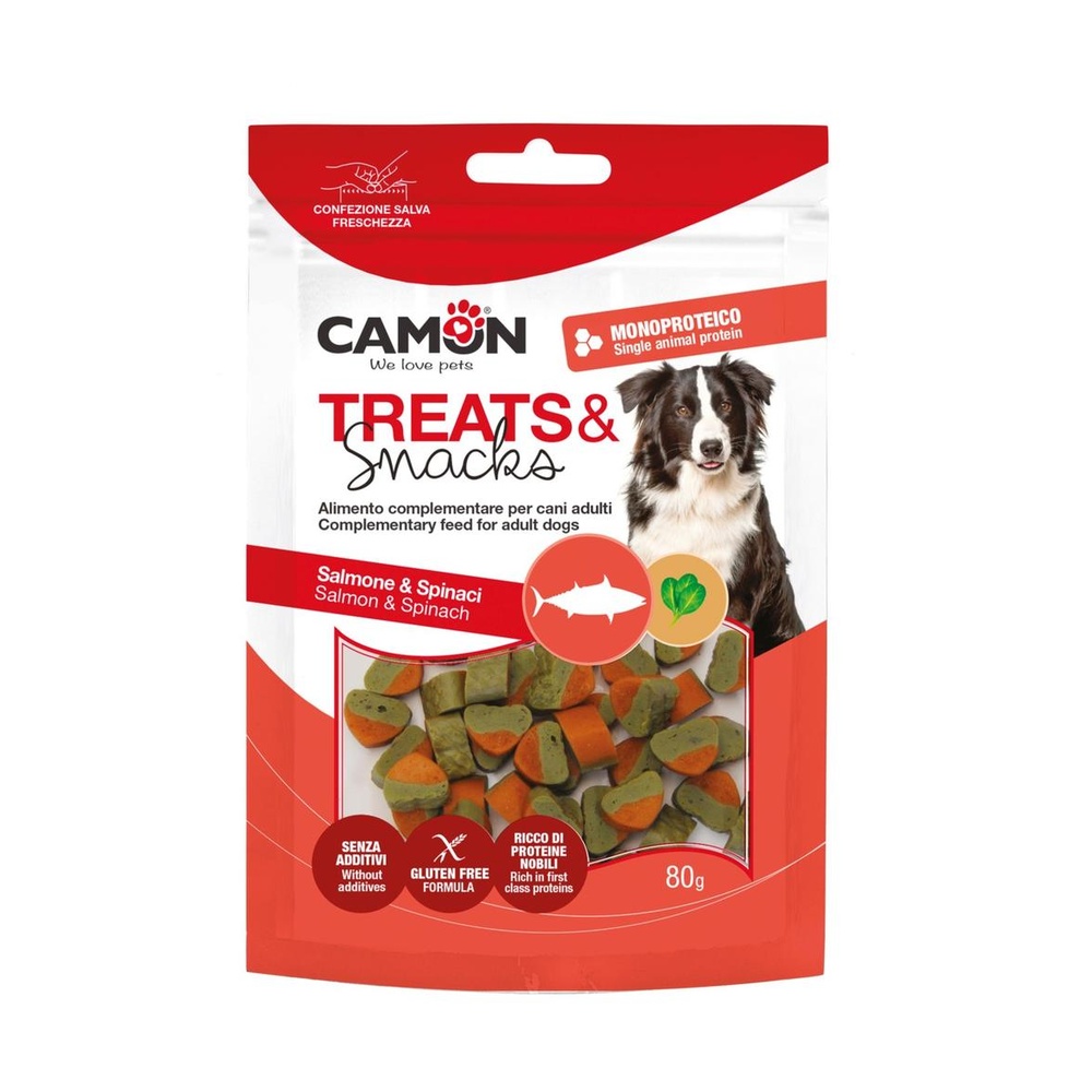 Salmon & spinach hearts – 80g