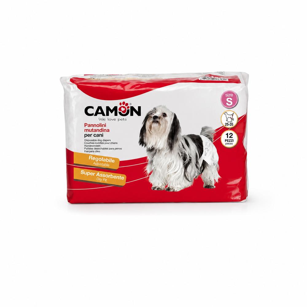 Camon bleiubuxur fyrir tíkur – stærð 1, 12 stk