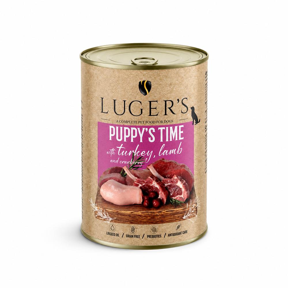 Luger’s Puppy’s Time – Kalkúnn, Lambakjöt og Trönuber 400g